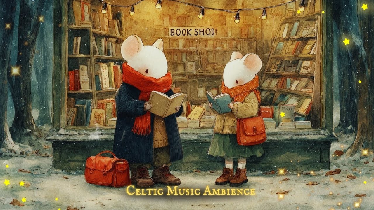 Today Can Be Gentle | Cozy Book Shop Fantasy Ambience • Celtic Music for Relaxing & Reading