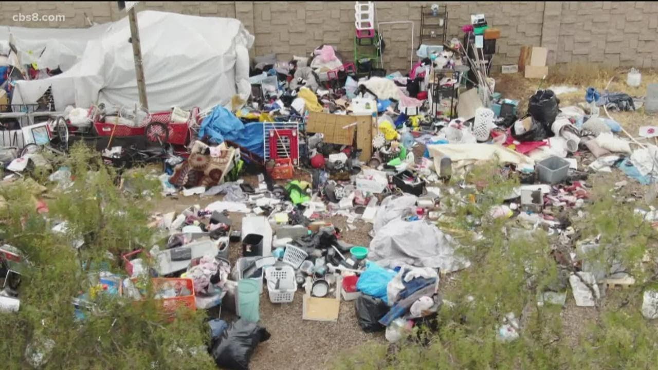 California Dept. of Transportation issues 'notice to vacate' at homeless encampment in National City