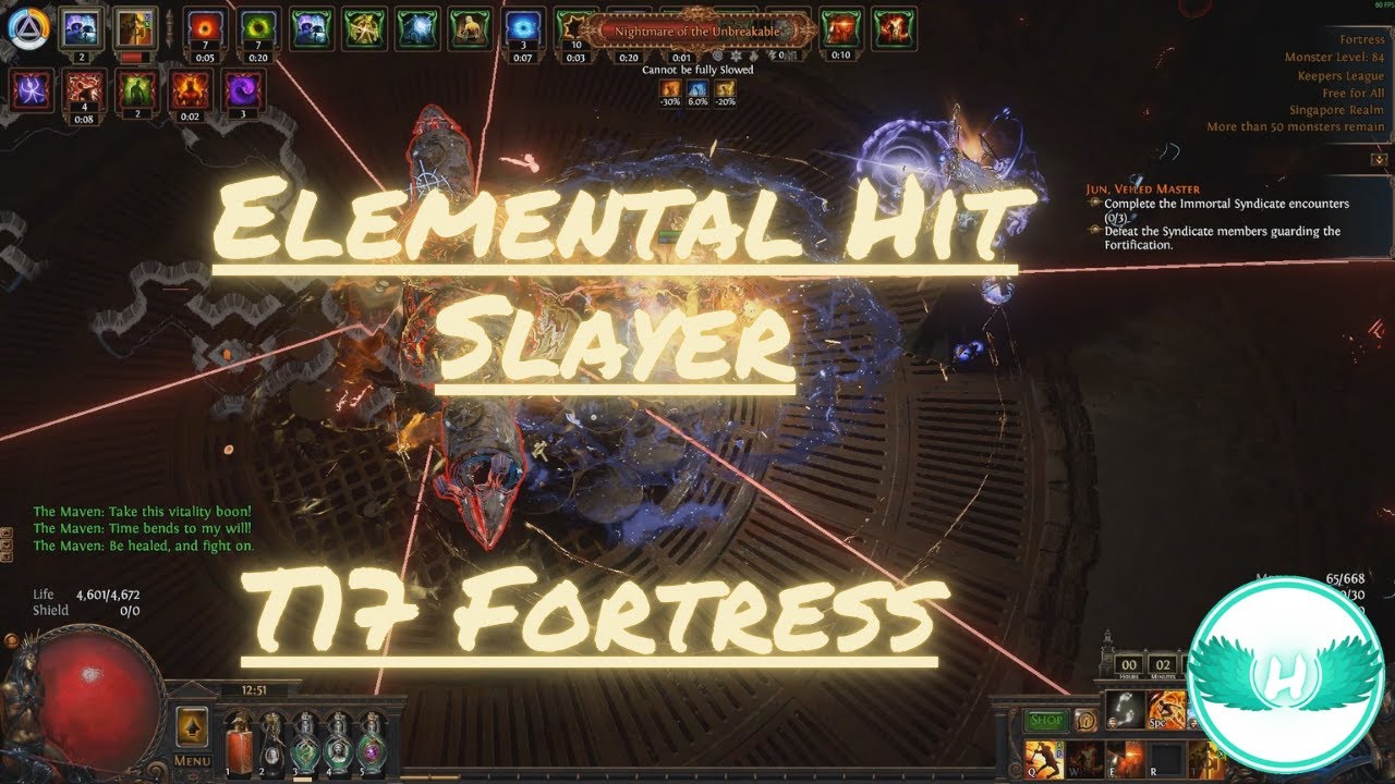 (3.27) Path of Exile - Elemental Hit Slayer - T17 Fortress