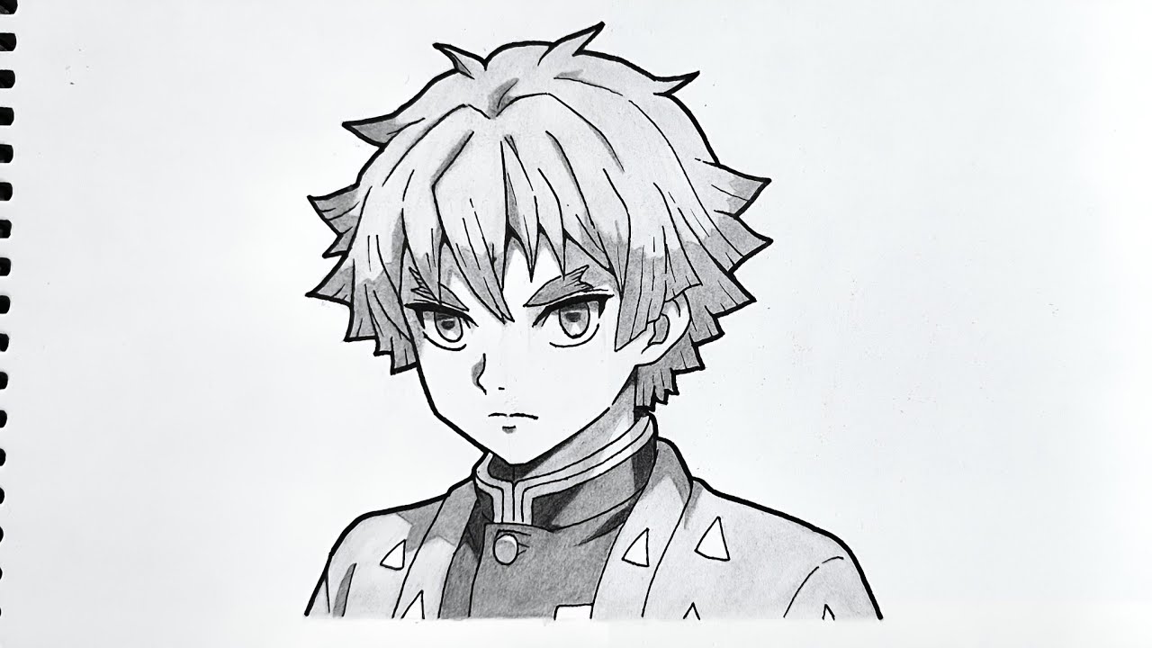  zenitsu drawing step by step | demon slayer 