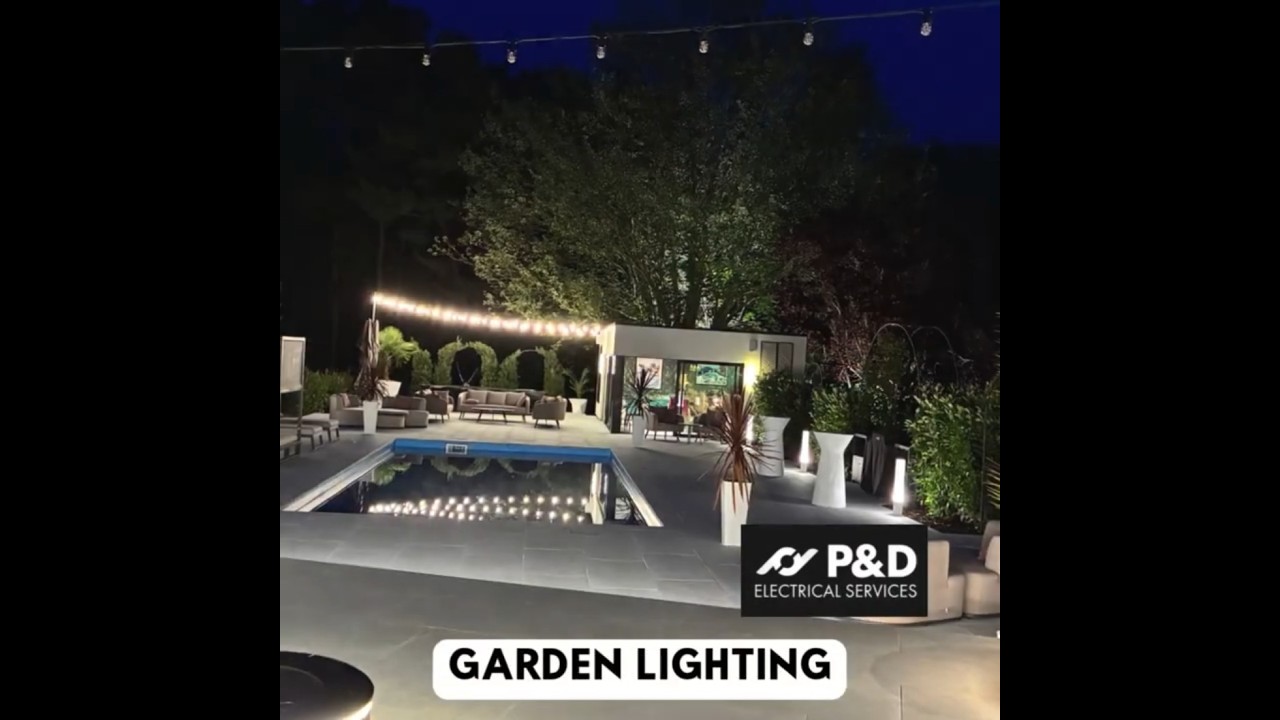 Stunning Pool, Decking & Garden Office Lighting | P&D Electrical Services