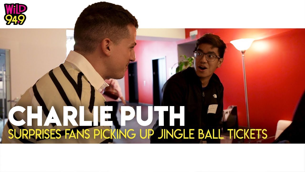 Charlie Puth Surprises Fans Picking Up Tickets For WiLD 94.9 Jingle Ball!