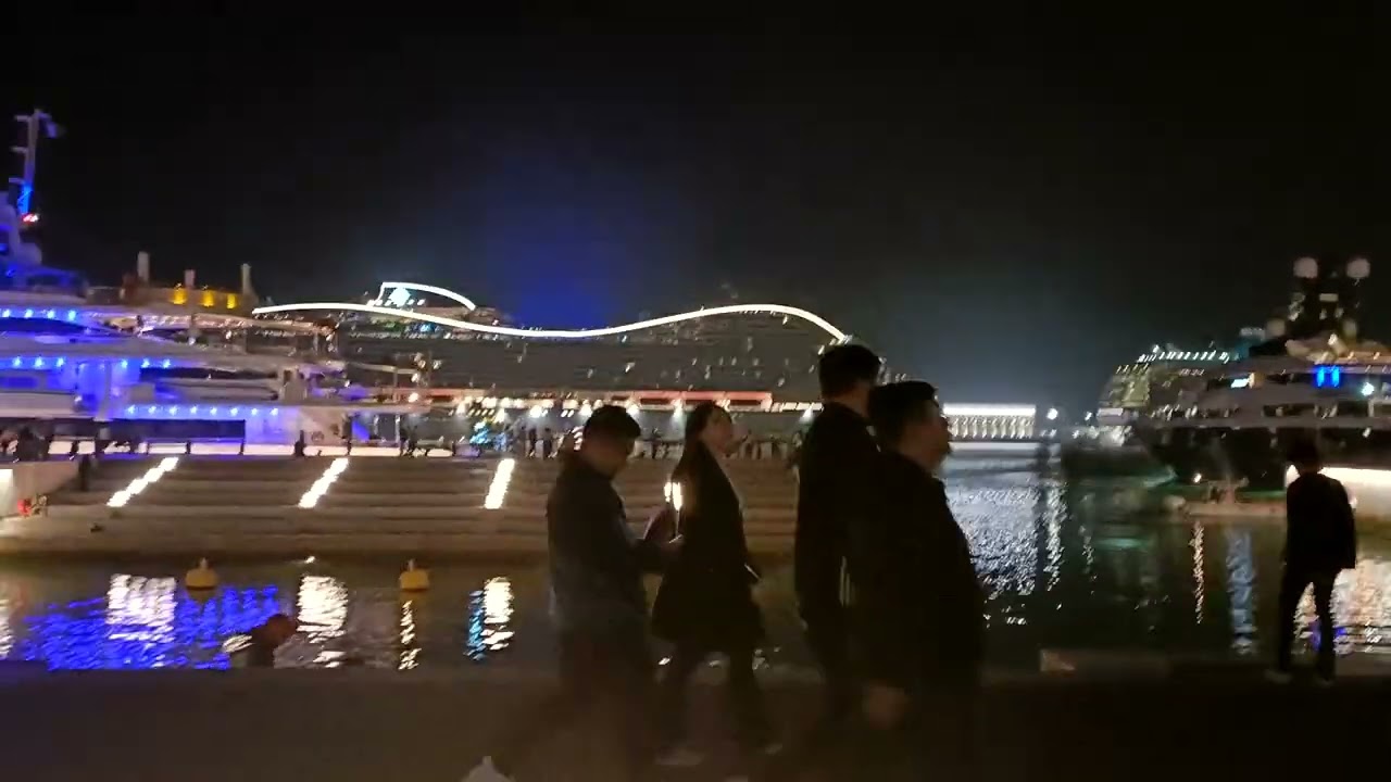 Doha Seaport terminal during Fifa world cup Qatar 2022 msc Cruise msc world Europa