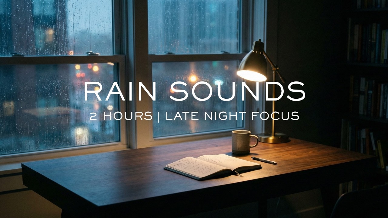 Ambient Rain Music for Deep Focus | Study and Concentration | 2 Hours
