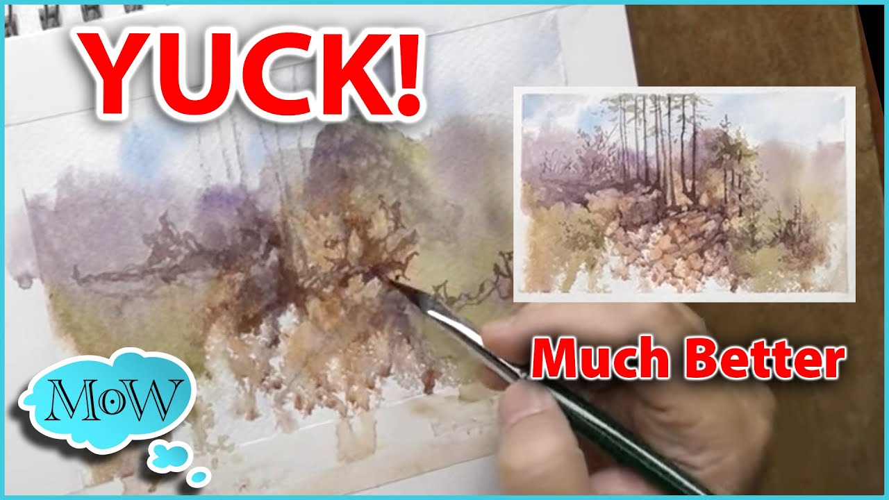 WAIT! Don't Stop Yet! – Exploring Through Ugly Stages in Watercolor Painting.