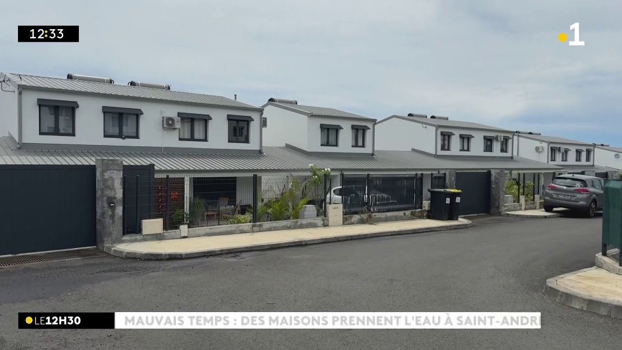 Le mauvais temps persiste dans l'île, à Saint-André des habitations sont inondées