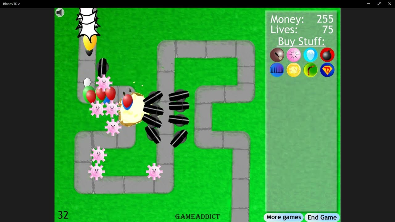 Bloons Tower Defense 2 | Medium Track | Silver Medal | No Lives Lost