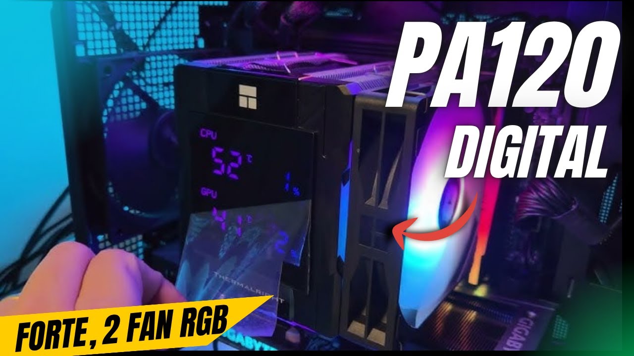 Como Instalar cooler PA120 Digital da Thermalright  | Review e Comparativo vs AK500 Digital