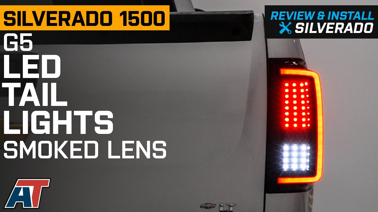 2007-2013 Silverado 1500 G5 LED Tail Lights; Black Housing; Smoked Lens Review & Install