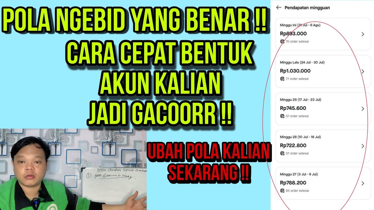 POLA GACOR ANTI ANYEB DAN DELAY !!! DRIVER GOJEK WAJIB TAU !