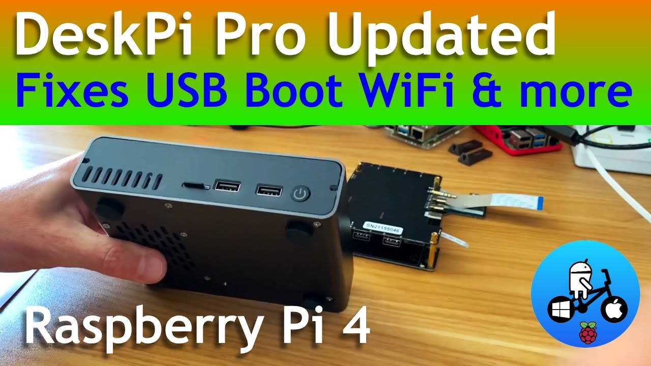Корпус DeskPi Pro обновлён. Улучшена загрузка по USB и Wi-Fi. Raspberry Pi 4.
