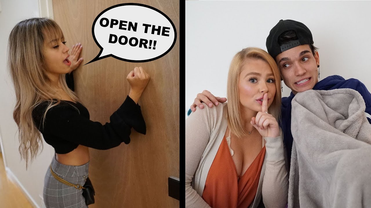 CHEATING With The Door LOCKED Prank On Girlfriend!