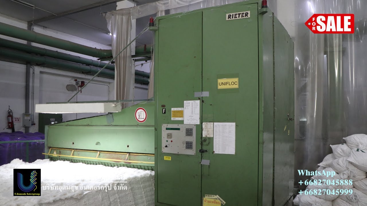 Unifloc A10 Rieter Bale Opening / Rieter Blow room Unifloc A10 picking section working width 240 cm