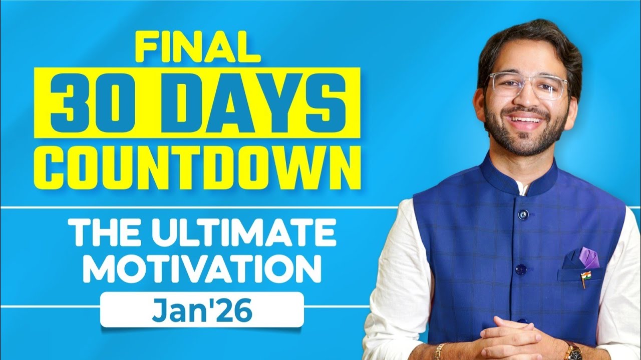 Last Month Motivation - Jan 2026 | CA Foundation | CA Inter | CA Final | ICAI | CA Shubham Singhal