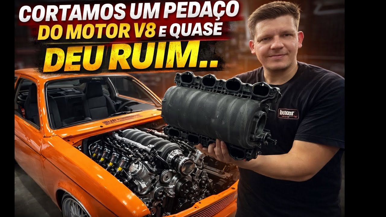 Quase deu Ruim com o Motor V8 do CHEVETTE 😱Daniel estragou…