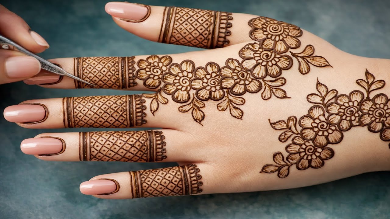 Beautiful Shaded Stylish Arabic Mehndi Designs | Anisha Mehndi Magic