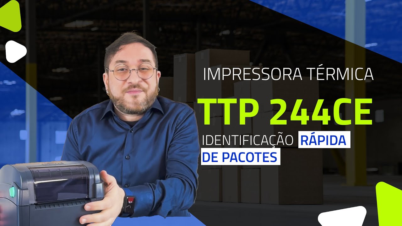 IMPRESSORA TÉRMICA TTP 244CE: Identificação RÁPIDA de pacotes