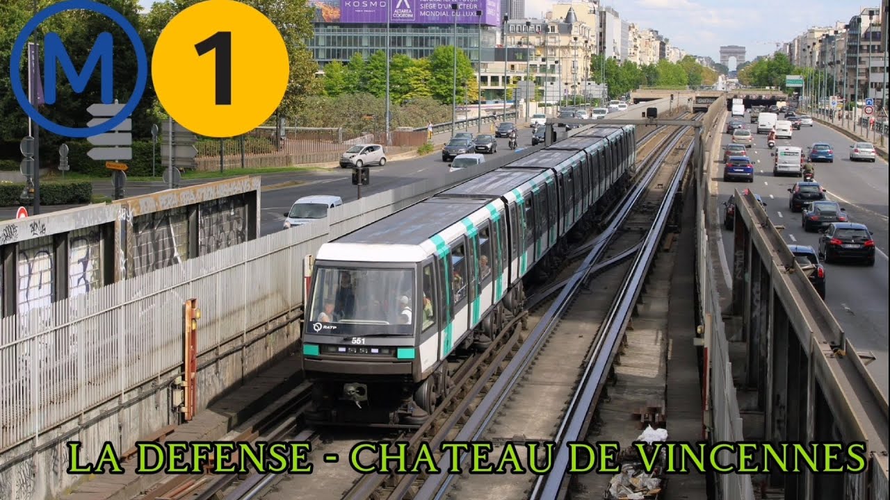 LIGNE 1 TRAJET DE LA DEFENSE À CHATEAU DE VINCENNES EN MP05 JEUX PARALYMPIQUES DE  PARIS 2024