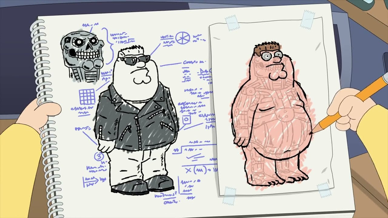 Family Guy - Stewie designs a Terminator