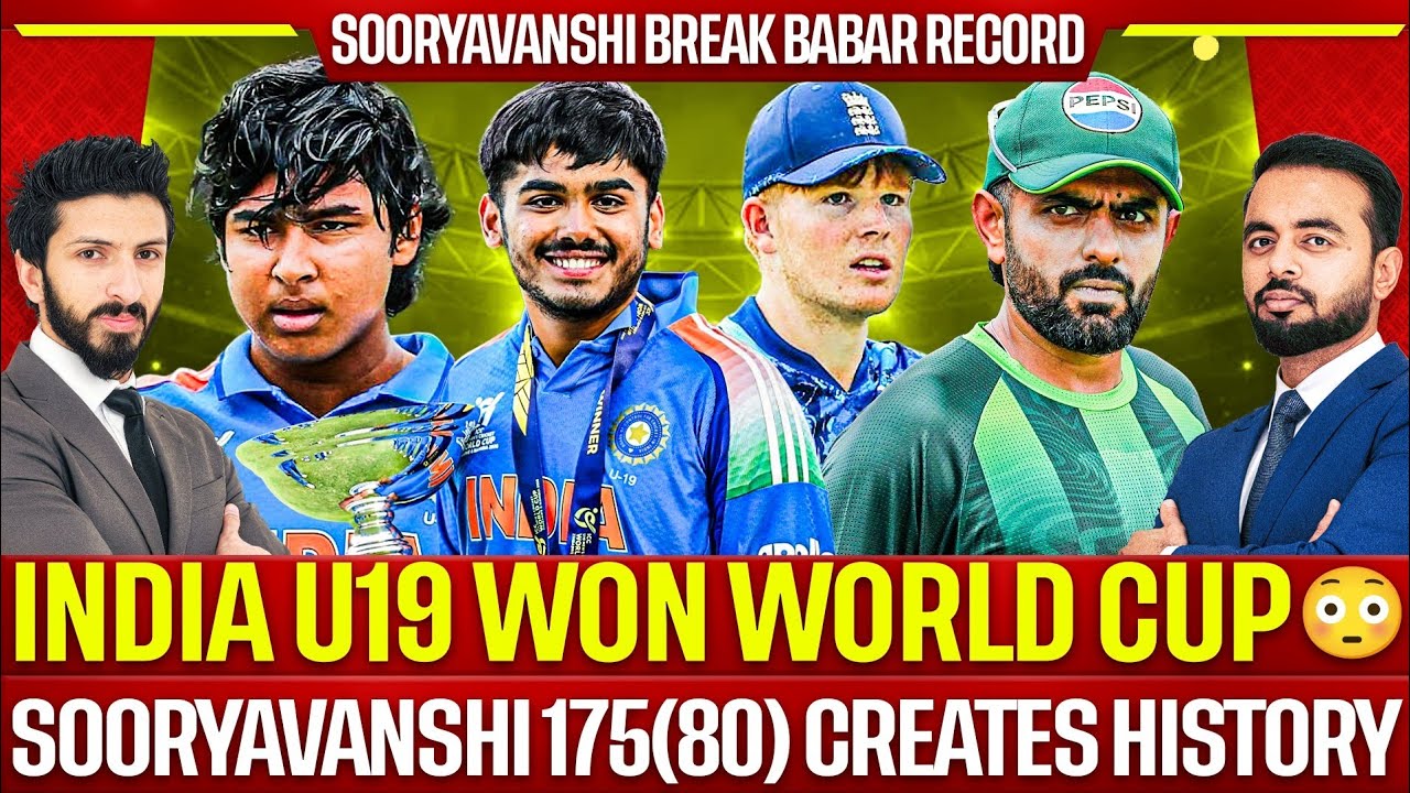 OMG India Won 6th ICC u19 World Cup 😳| Sooryavanshi 175(80) World Records stun Pak Media