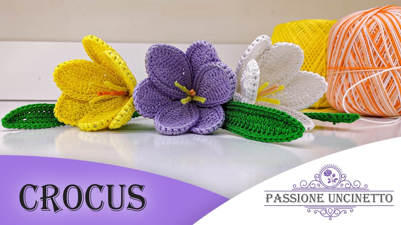 TUTORIAL: Crocus all'uncinetto