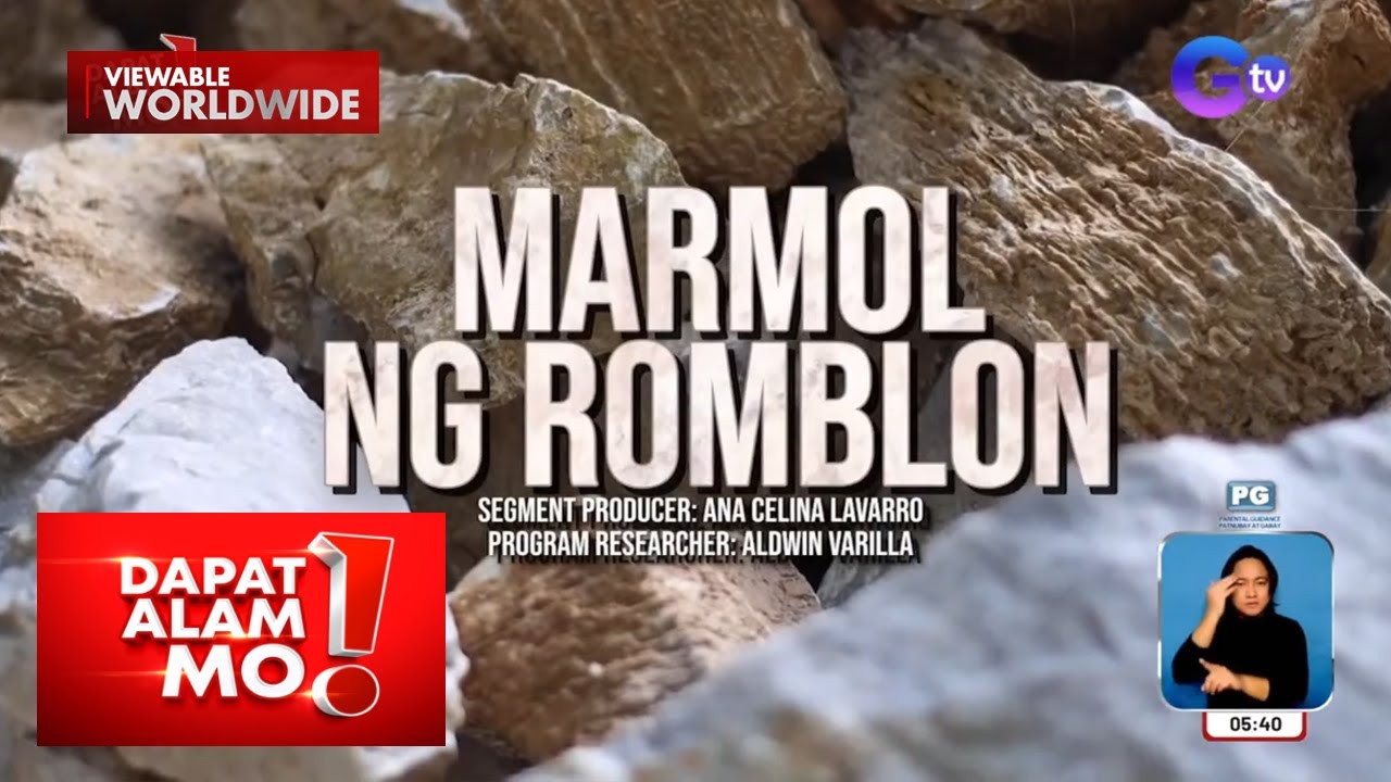 Industriya ng marmol sa Romblon, alamin! | Dapat Alam Mo!