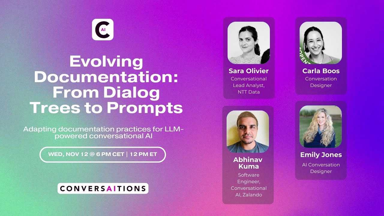 S3 E3: Evolving Conversational AI Documentation - From Dialog Trees to Prompts