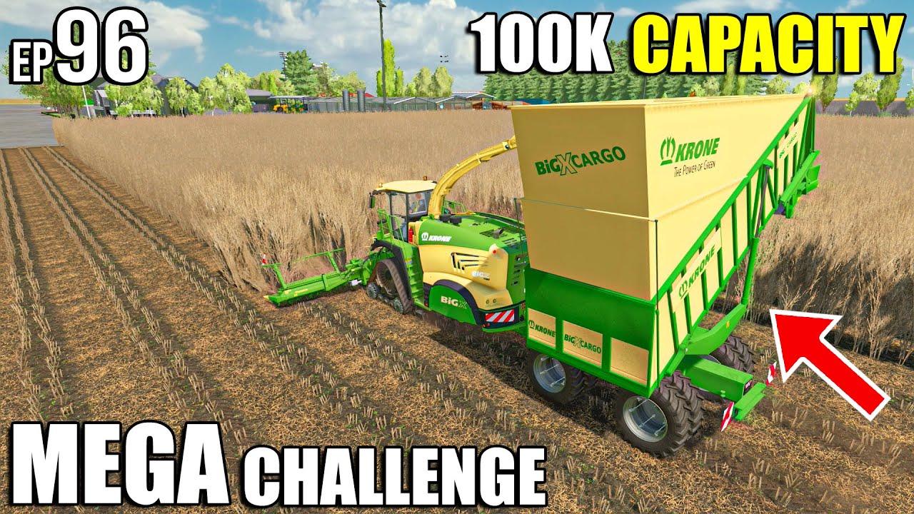 Poplar HARVEST with KRONE Big X Cargo | MEGA Challenge | Farming Simulator 22 #96