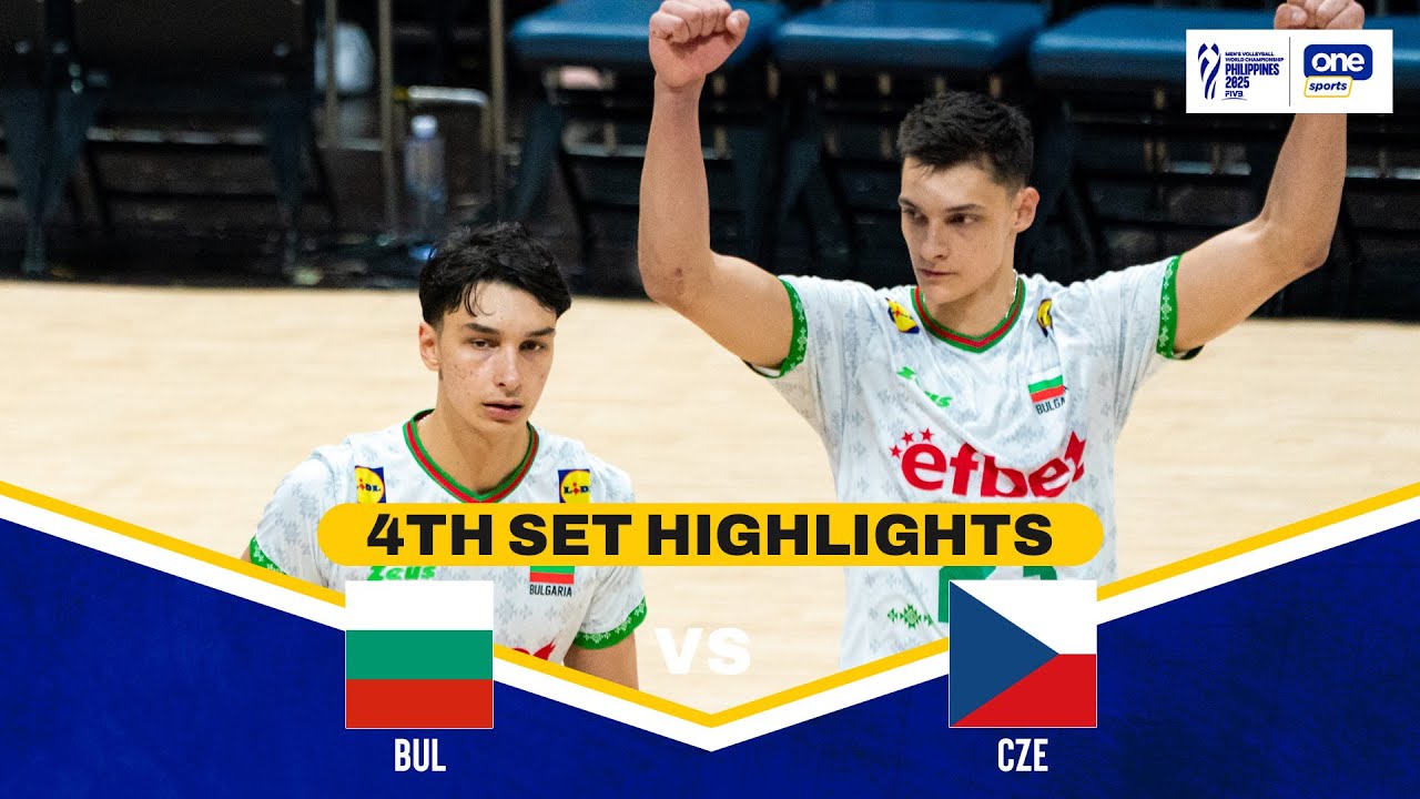 CZECHIA vs. BULGARIA | SET 4 HIGHLIGHTS | 2025 FIVB MEN'S VOLLEYBALL CHAMPIONSHIP SF | SEPT. 27