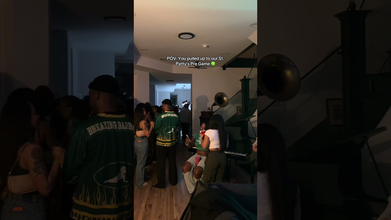 POV: You pulled up to our St. Patty&rsquo;s Pre Game 🍀 #saintpattysday #stpaddysday #fyp #dailyvlog m