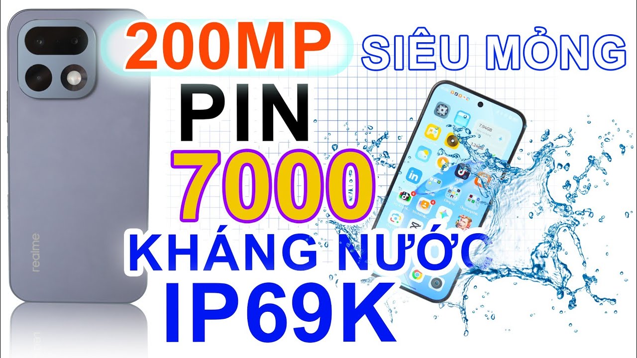 Mở hộp realme 16 Pro 5G: MÁY MỎNG PIN 7000, SIÊU BỀN, 200MP OIS, IP69K...