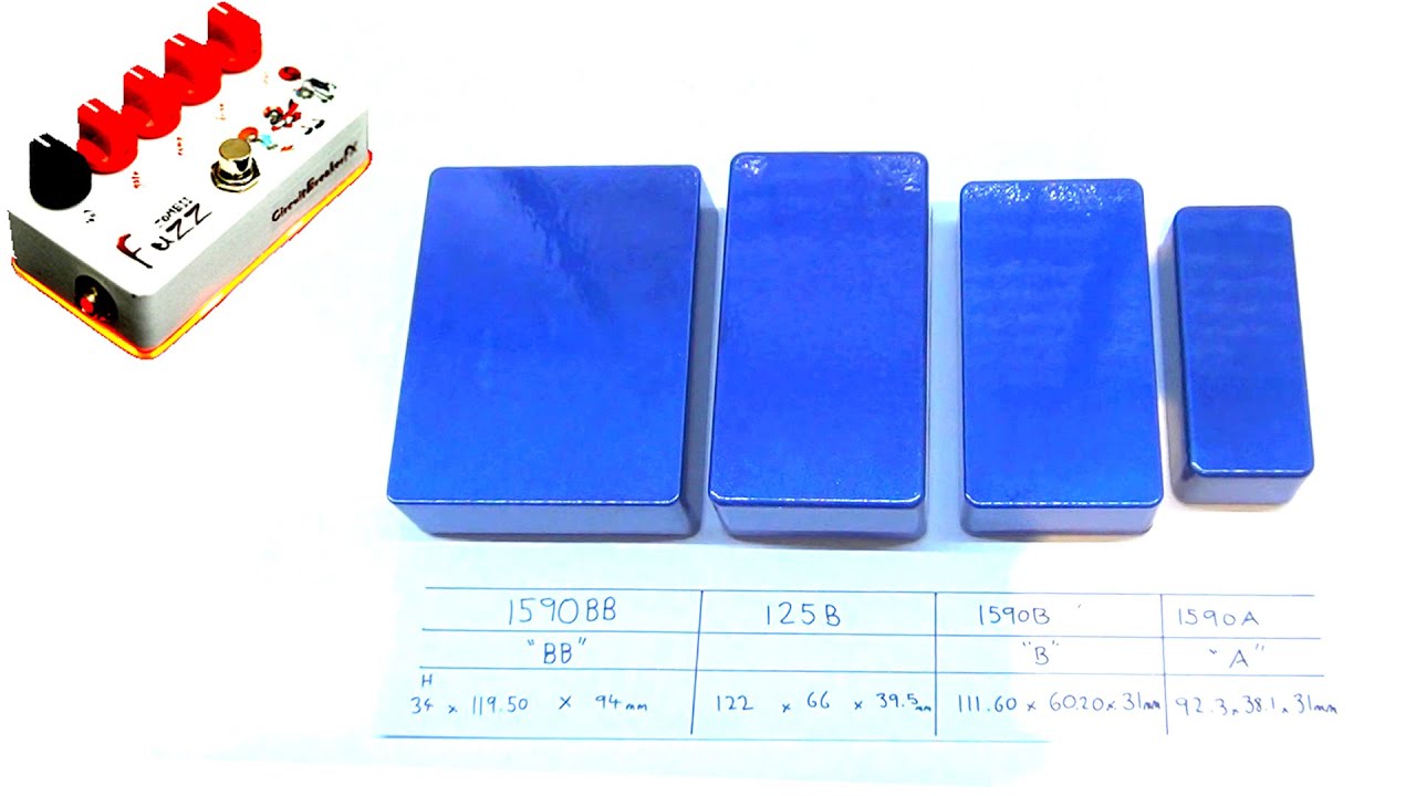B2B - Guitar Pedal Enclosure Sizes