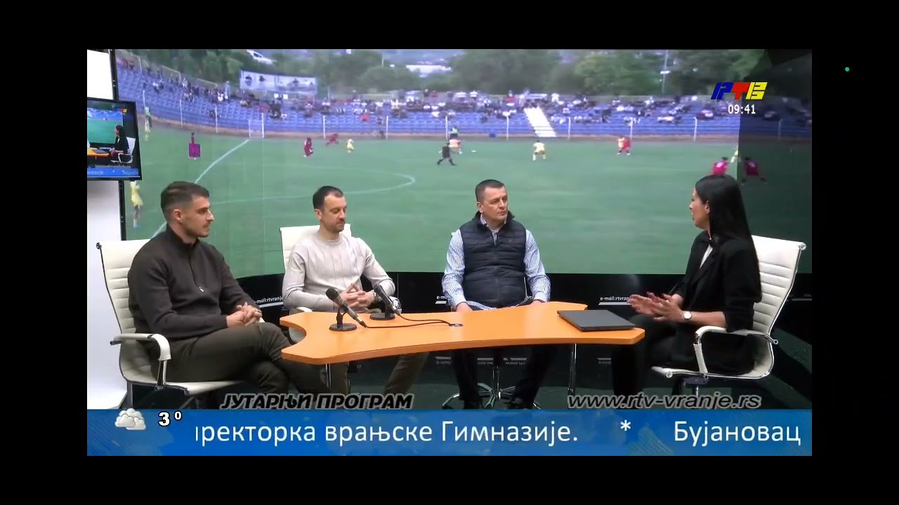 FK Dinamo jug Vranje,RTV Vranje: Trener: Sasa Micovic, Petar Djurickovic i kapiten Filip Stamenkovic