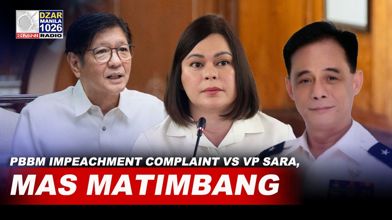 PBBM IMPEACHMENT COMPLAINT, MAS MATIMBANG vs reklamo kay VP Sara — Atty. Garcia
