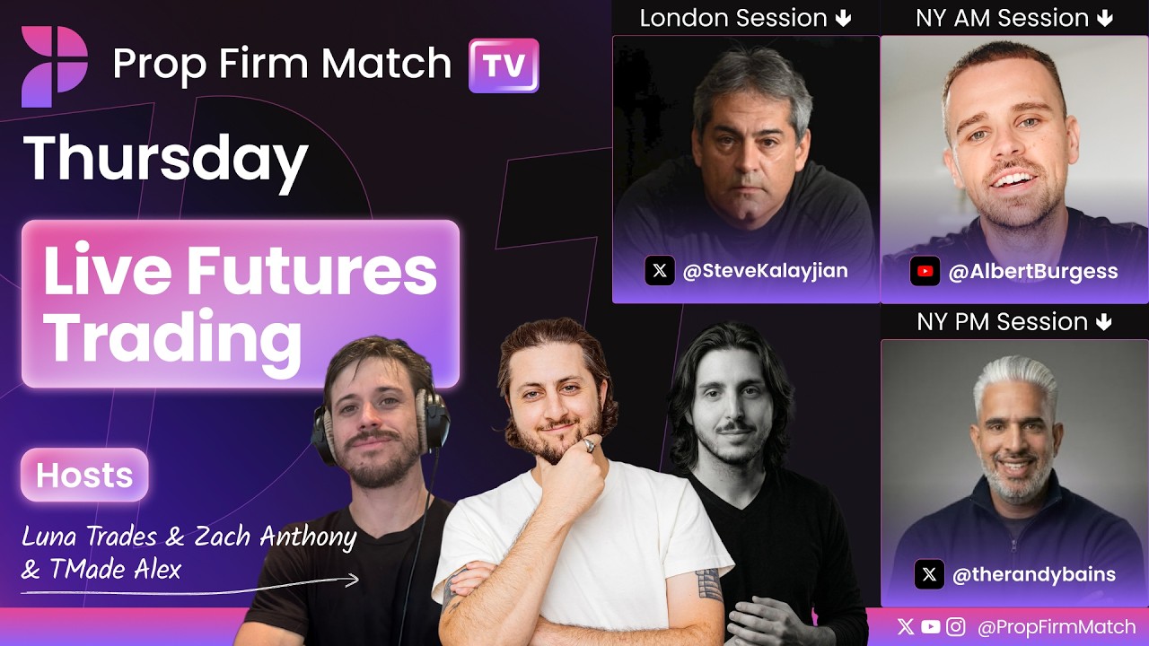 Live Futures Trading | London & New York Session | Prop Firm Match TV