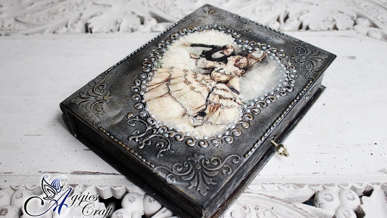 Mix Media - Metal Effect on Wooden Box - DIY Tutorial