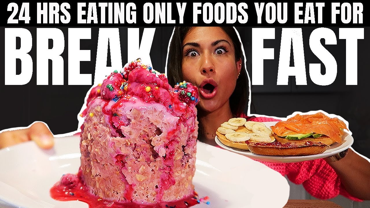 I ONLY ATE  BREAKFAST FOODS FOR 24 HOURS...