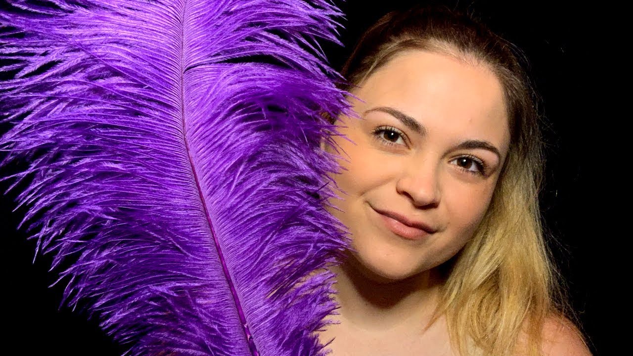 ASMR Feather Brushing, Personal Attention (Whisper)