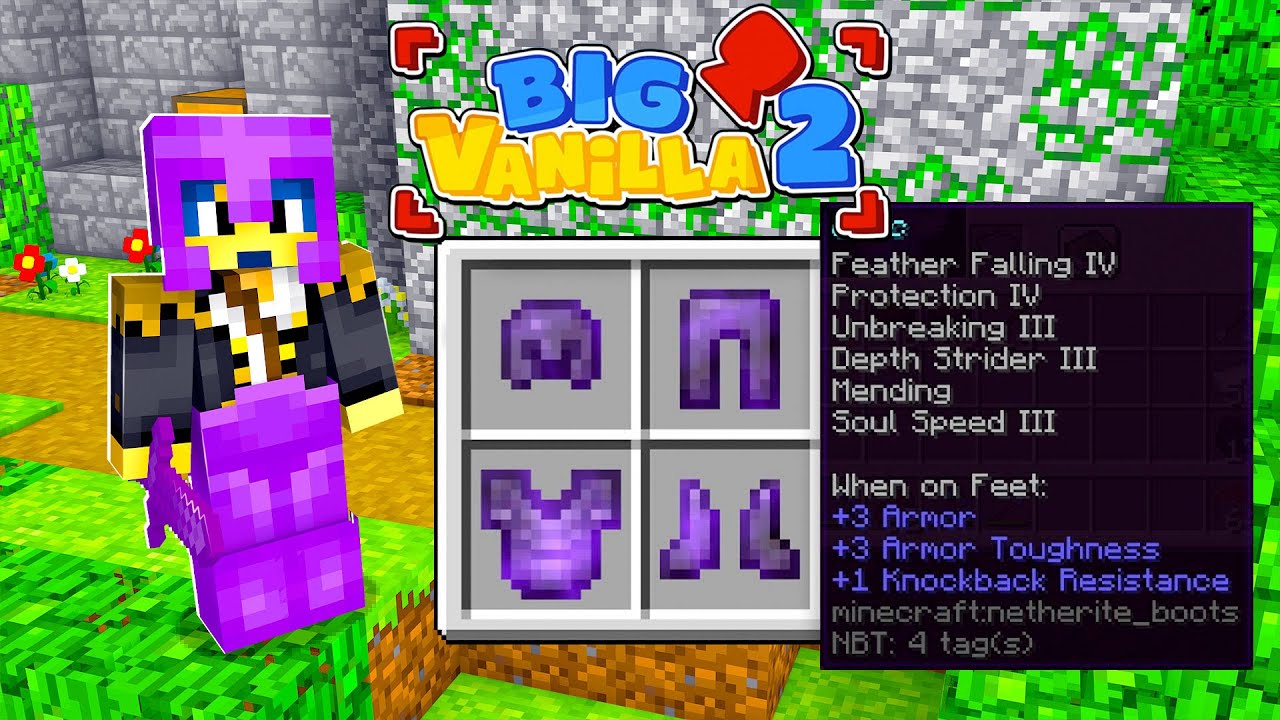 SPENDO TUTTI I PUNTI PER L'EQUIPAGGIAMENTO NELLA BIG VANILLA 2! - MINECRAFT Ep.35
