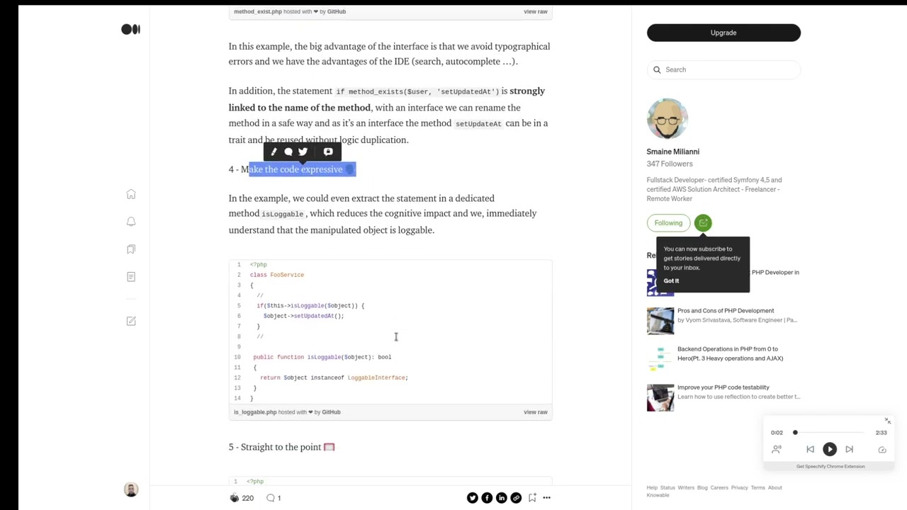 10 tips to improve your PHP code.