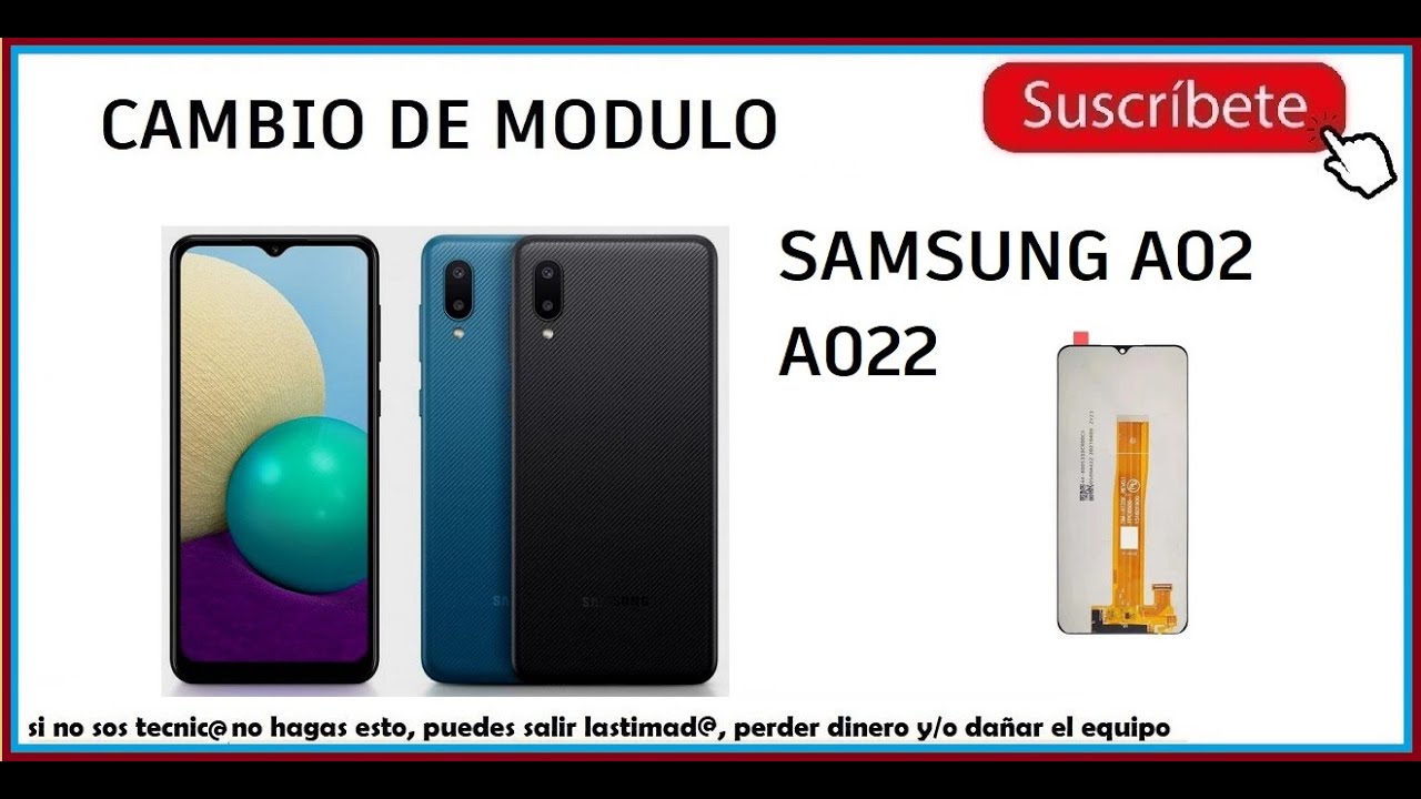 📲 Cambio de Modulo Samsung A02 👉 #sanmar 👈 Desmontar y cambiar la pantalla de un #samsung A022