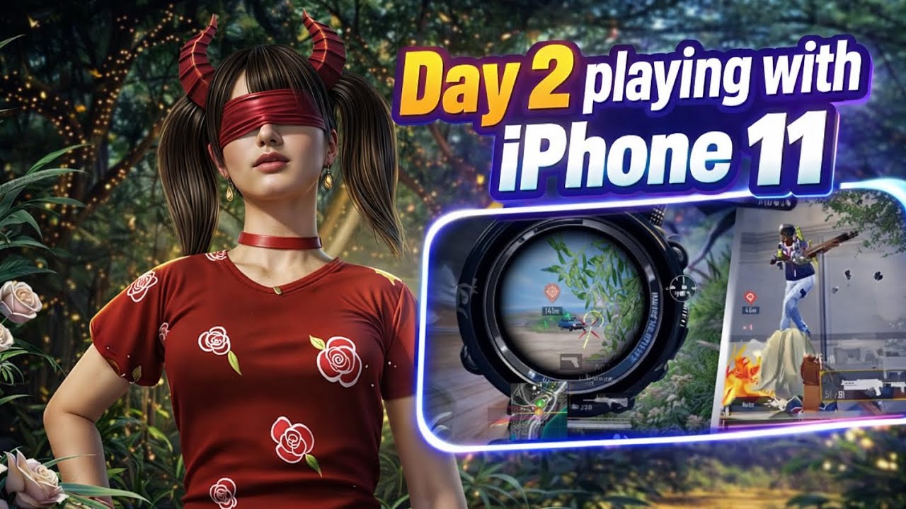 Playing BGMI on iPhone 11 – Day 2, and honestly the performance is still shocking! 😳