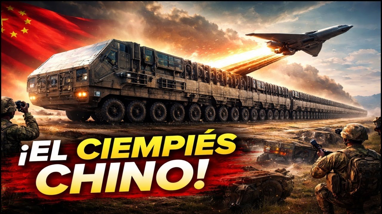 El CIENPIÉS CHINO. Un CAMIÓN gigante con catapulta Magnética de Portaaviones.