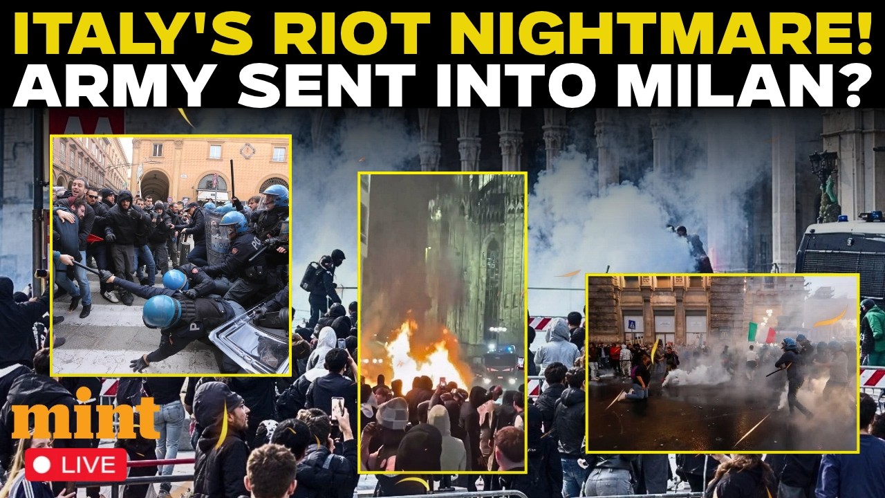 Italy Protests LIVE: MILAN ERUPTS IN CHAOS! Italy Sends 500 Soldiers After Violent Protests