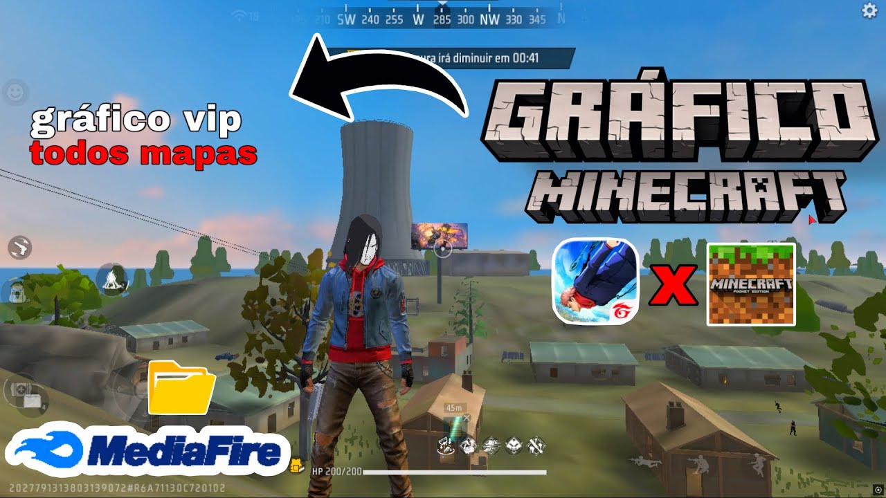 COMO COLOCAR GR&Aacute;FICO DE MINECRAFT NO FREE FIRE ATUALIZADO   ANDROID  E PC  - +FPS e MENOS LEG ✅
