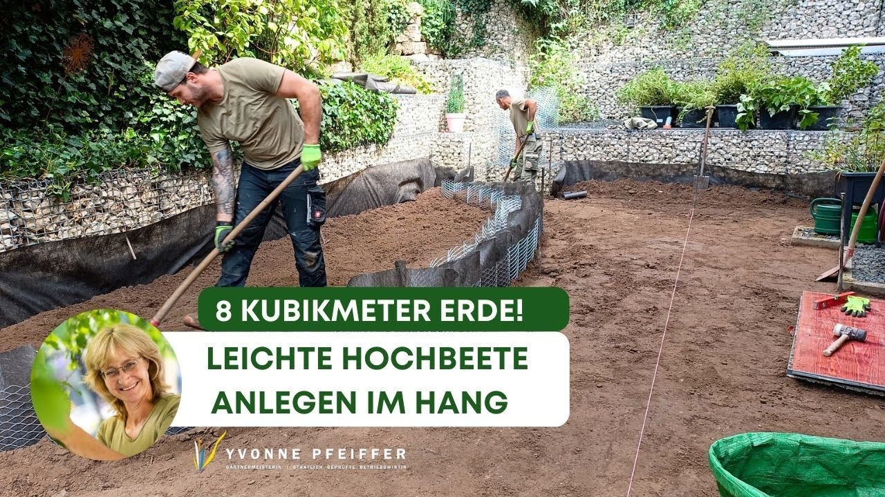 Hanggarten mit Steinkörben bauen | BaustellenVLOG