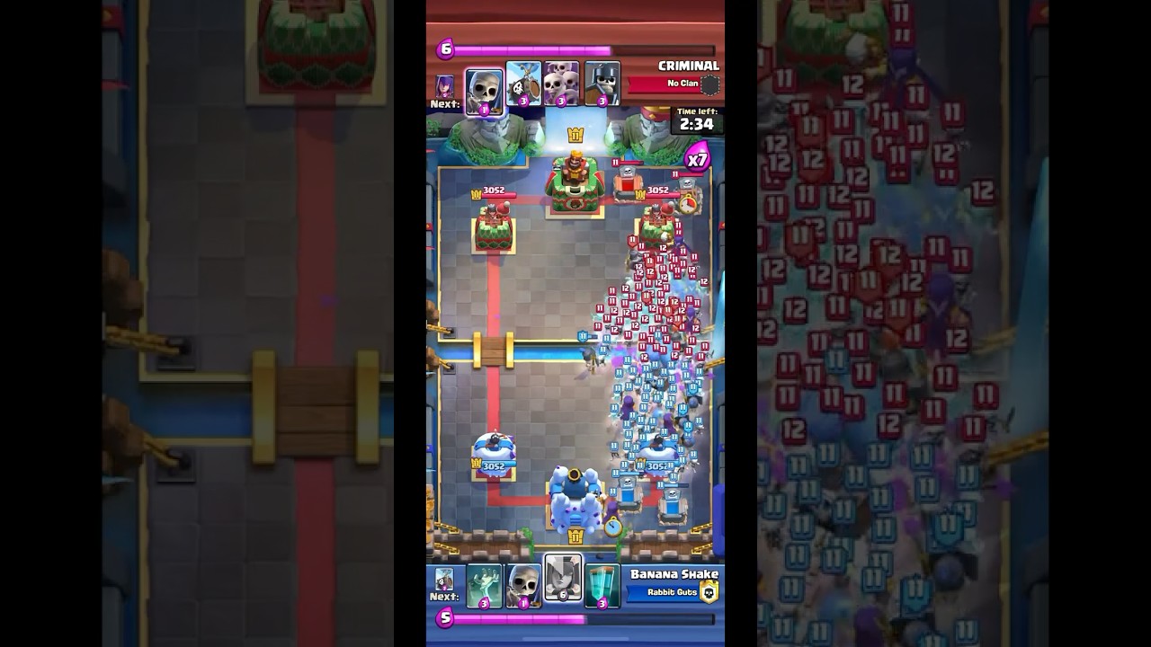 1VS1 Skeleton Army Funny Challenge 💀😂