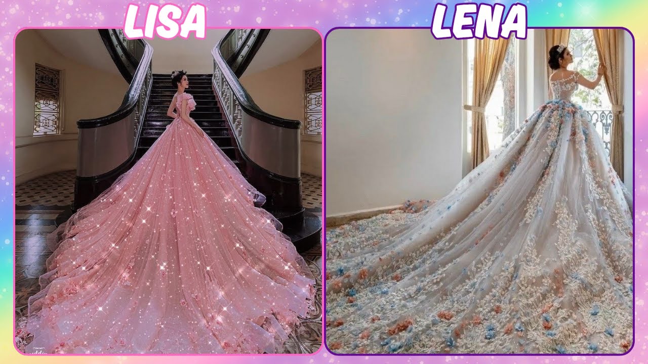 LISA vs LENA (Wedding Edition)gown, crown, jewellery, hells  #viral #trending #fap Quizza