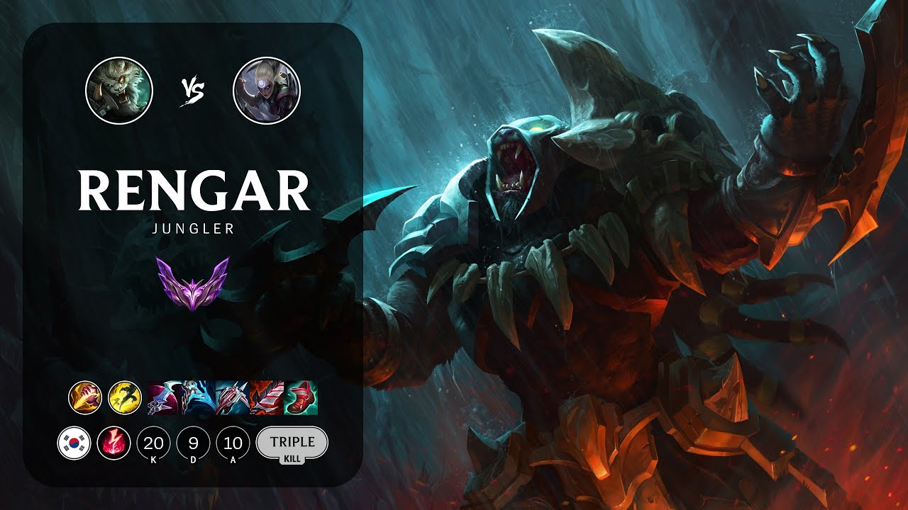 Rengar Jungle vs Diana - KR Master Patch 13.15