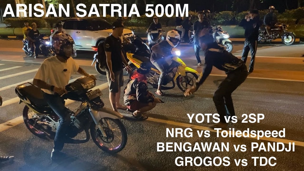 ARISAN SATRIA 500M KELAS 130CC YOTS BENGAWAN GROGOS 2STROKEPROJECT NRG TDC KNALPOT JRM RINSO 2TAK